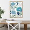 Song of the Wind I (Blue flowers) by Isabelle Z 18-in. W x 24-in. H. Canvas Wall Art Print Framed in Gold